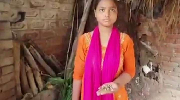 15-годишно момиче в Индия плаче с каменни сълзи (видео)